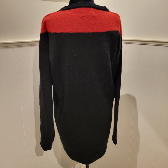 Geometrical vintage 80's long cardigan Dalia brand - Picture 6 of 6